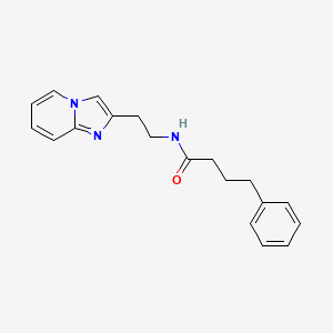 molecular formula C19H21N3O B2464329 N-(2-(imidazo[1,2-a]pyridin-2-yl)ethyl)-4-phenylbutanamide CAS No. 868977-68-8
