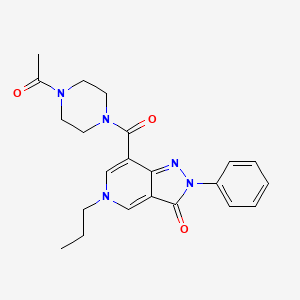 7-(4-acetylpiperazine-1-carbonyl)-2-phenyl-5-propyl-2H-pyrazolo[4,3-c]pyridin-3(5H)-one