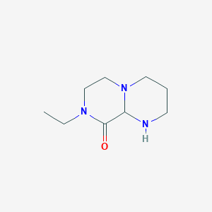 molecular formula C9H17N3O B2464507 8-ethyl-octahydro-1H-pyrimido[1,2-a]piperazin-9-one CAS No. 1087792-35-5