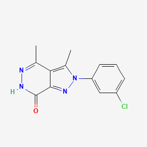 B2464541 2-(3-chlorophenyl)-3,4-dimethyl-2H-pyrazolo[3,4-d]pyridazin-7-ol CAS No. 791786-74-8