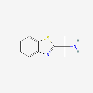 molecular formula C10H12N2S B2464605 2-(1,3-Benzothiazol-2-yl)propan-2-amine CAS No. 157763-14-9