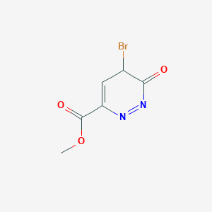 molecular formula C6H5BrN2O3 B2464638 Methyl 5-bromo-6-oxo-5,6-dihydropyridazine-3-carboxylate CAS No. 1823949-14-9