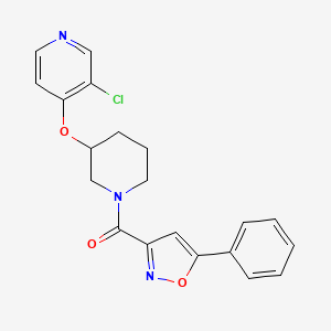 (3-((3-Chloropyridin-4-yl)oxy)piperidin-1-yl)(5-phenylisoxazol-3-yl)methanone
