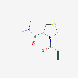 N,N-Dimethyl-3-prop-2-enoyl-1,3-thiazolidine-4-carboxamide