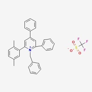 1-Benzyl-2-(2,5-dimethylphenyl)-4,6-diphenylpyridin-1-ium trifluoromethanesulfonate