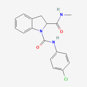 molecular formula C17H16ClN3O2 B2464697 N1-(4-chlorophenyl)-N2-methylindoline-1,2-dicarboxamide CAS No. 1101206-05-6