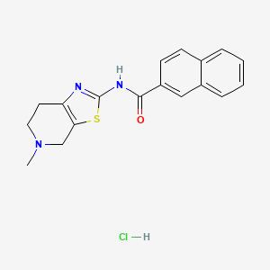 N-(5-methyl-4,5,6,7-tetrahydrothiazolo[5,4-c]pyridin-2-yl)-2-naphthamide hydrochloride
