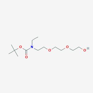 molecular formula C13H27NO5 B2464715 tert-butyl N-ethyl-N-{2-[2-(2-hydroxyethoxy)ethoxy]ethyl}carbamate CAS No. 2490665-80-8