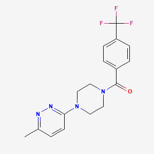 (4-(6-Methylpyridazin-3-yl)piperazin-1-yl)(4-(trifluoromethyl)phenyl)methanone