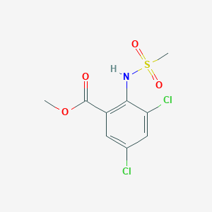 molecular formula C9H9Cl2NO4S B2464728 Methyl 3,5-dichloro-2-methanesulfonamidobenzoate CAS No. 2174008-13-8