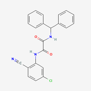 molecular formula C22H16ClN3O2 B2464757 N1-benzhydryl-N2-(5-chloro-2-cyanophenyl)oxalamide CAS No. 899974-71-1