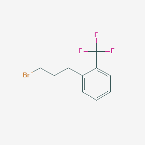 molecular formula C10H10BrF3 B2464767 1-(3-BROMOPROPYL)-2-(TRIFLUOROMETHYL)BENZENE CAS No. 165803-43-0