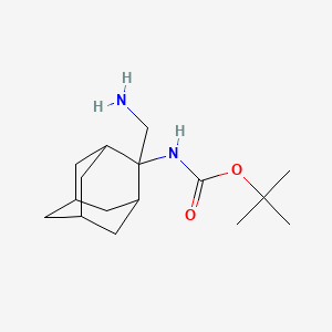 tert-butyl N-[2-(aminomethyl)adamantan-2-yl]carbamate