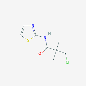 3-chloro-2,2-dimethyl-N-(1,3-thiazol-2-yl)propanamide