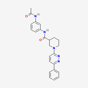 molecular formula C24H25N5O2 B2464804 N-(3-acetamidophenyl)-1-(6-phenylpyridazin-3-yl)piperidine-3-carboxamide CAS No. 1105212-94-9