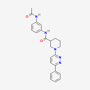 N-(3-acetamidophenyl)-1-(6-phenylpyridazin-3-yl)piperidine-3-carboxamide