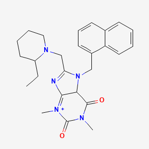 8-[(2-ethylpiperidin-1-yl)methyl]-1,3-dimethyl-7-[(naphthalen-1-yl)methyl]-2,3,6,7-tetrahydro-1H-purine-2,6-dione