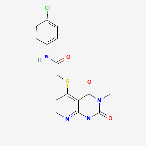 N-(4-chlorophenyl)-2-(1,3-dimethyl-2,4-dioxopyrido[2,3-d]pyrimidin-5-yl)sulfanylacetamide