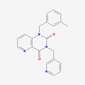 molecular formula C21H18N4O2 B2464817 1-(3-methylbenzyl)-3-(pyridin-3-ylmethyl)pyrido[3,2-d]pyrimidine-2,4(1H,3H)-dione CAS No. 941953-17-9