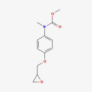 molecular formula C12H15NO4 B2464835 Methyl N-methyl-N-[4-(oxiran-2-ylmethoxy)phenyl]carbamate CAS No. 2411314-95-7