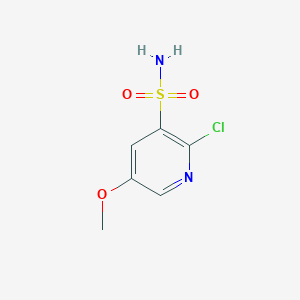 molecular formula C6H7ClN2O3S B2464838 2-Chloro-5-methoxypyridine-3-sulfonamide CAS No. 1773488-09-7