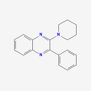 molecular formula C19H19N3 B2464847 2-Phenyl-3-(piperidin-1-yl)quinoxaline CAS No. 33488-30-1