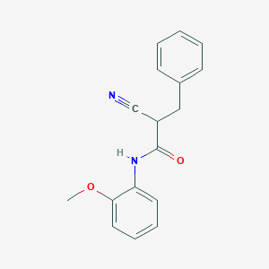 B2464855 2-cyano-N-(2-methoxyphenyl)-3-phenylpropanamide CAS No. 505065-23-6