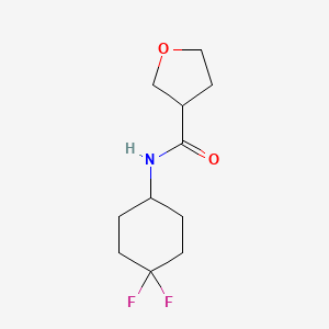 molecular formula C11H17F2NO2 B2464878 N-(4,4-difluorocyclohexyl)oxolane-3-carboxamide CAS No. 2123738-26-9