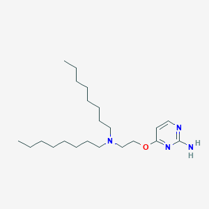 Pyrimidine, 2-amino-4-(2-dioctylaminoethoxy)-