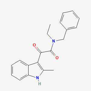 molecular formula C20H20N2O2 B2464950 N-benzyl-N-ethyl-2-(2-methyl-1H-indol-3-yl)-2-oxoacetamide CAS No. 852368-40-2