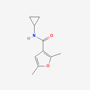 molecular formula C10H13NO2 B2464989 N-cyclopropyl-2,5-dimethylfuran-3-carboxamide CAS No. 1147510-15-3