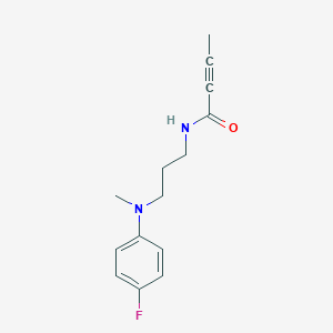 molecular formula C14H17FN2O B2465122 N-[3-(4-Fluoro-N-methylanilino)propyl]but-2-ynamide CAS No. 2411300-37-1