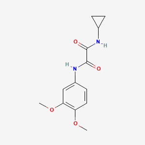 molecular formula C13H16N2O4 B2465165 N1-cyclopropyl-N2-(3,4-dimethoxyphenyl)oxalamide CAS No. 838865-85-3