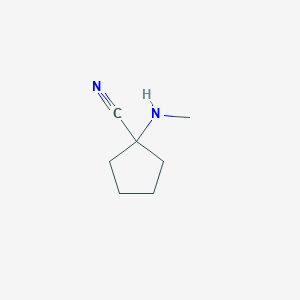 molecular formula C7H12N2 B2465203 1-(Methylamino)cyclopentane-1-carbonitrile CAS No. 55793-49-2