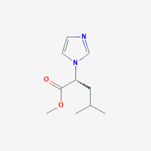 molecular formula C10H16N2O2 B2465225 methyl (2R)-2-(1H-imidazol-1-yl)-4-methylpentanoate CAS No. 1867600-86-9
