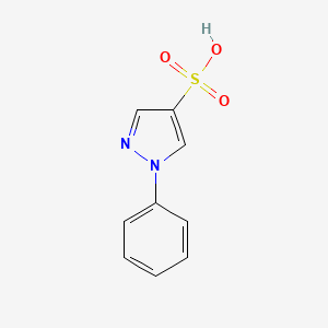 molecular formula C9H8N2O3S B2465246 1-Phenylpyrazole-4-sulfonic acid CAS No. 18336-36-2