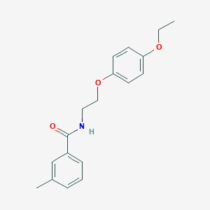molecular formula C18H21NO3 B2465348 N-[2-(4-ethoxyphenoxy)ethyl]-3-methylbenzamide CAS No. 1171412-05-7