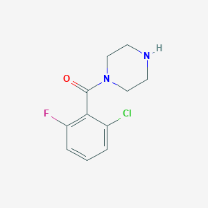 molecular formula C11H12ClFN2O B2465402 1-(2-Chloro-6-fluorobenzoyl)piperazine CAS No. 1016491-13-6