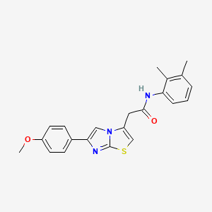 molecular formula C22H21N3O2S B2465440 N-(2,3-dimethylphenyl)-2-[6-(4-methoxyphenyl)imidazo[2,1-b][1,3]thiazol-3-yl]acetamide CAS No. 897460-81-0