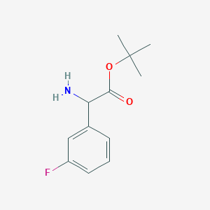 B2465448 Tert-butyl 2-amino-2-(3-fluorophenyl)acetate CAS No. 2248256-93-9