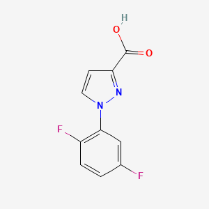 molecular formula C10H6F2N2O2 B2465458 1-(2,5-difluorophenyl)-1H-pyrazole-3-carboxylic acid CAS No. 1152962-42-9