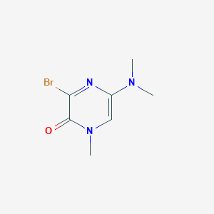 molecular formula C7H10BrN3O B2465474 3-Bromo-5-(dimethylamino)-1-methylpyrazin-2-one CAS No. 1820674-57-4