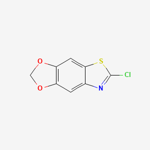 molecular formula C8H4ClNO2S B2465483 6-Chloro[1,3]dioxolo[4,5-f][1,3]benzothiazole CAS No. 155559-77-6