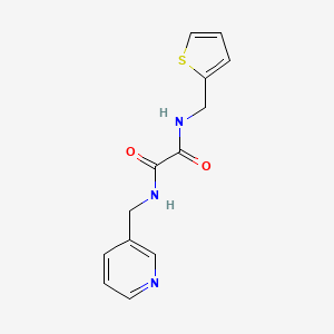 molecular formula C13H13N3O2S B2465521 N1-(pyridin-3-ylmethyl)-N2-(thiophen-2-ylmethyl)oxalamide CAS No. 941894-36-6