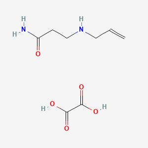 molecular formula C8H14N2O5 B2465541 3-(Allylamino)propanamide oxalate CAS No. 1385694-23-4