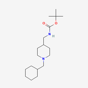 molecular formula C18H34N2O2 B2465584 tert-Butyl [1-(cyclohexylmethyl)piperidin-4-yl]methylcarbamate CAS No. 1286274-44-9