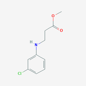 molecular formula C10H12ClNO2 B2465600 Methyl 3-[(3-chlorophenyl)amino]propanoate CAS No. 42313-47-3