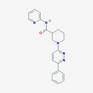 molecular formula C21H21N5O B2465603 1-(6-phenylpyridazin-3-yl)-N-(pyridin-2-yl)piperidine-3-carboxamide CAS No. 1105212-62-1