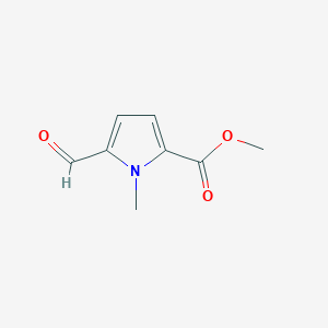 molecular formula C8H9NO3 B2465609 methyl 5-formyl-1-methyl-1H-pyrrole-2-carboxylate CAS No. 1198-75-0
