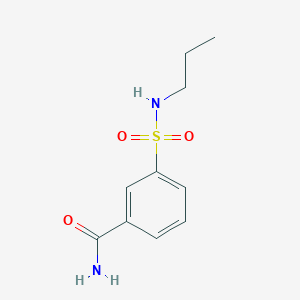 molecular formula C10H14N2O3S B2465614 3-(Propylsulfamoyl)benzamide CAS No. 1158737-79-1